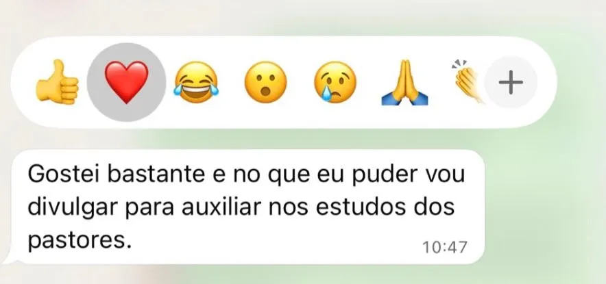 Depoimento de pastor