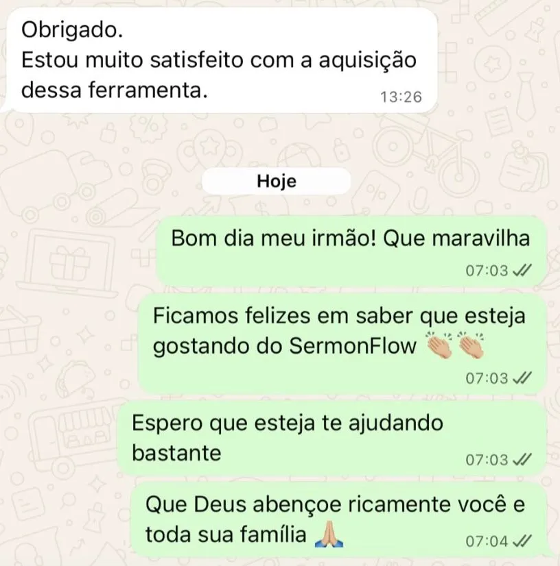 Depoimento de pastor