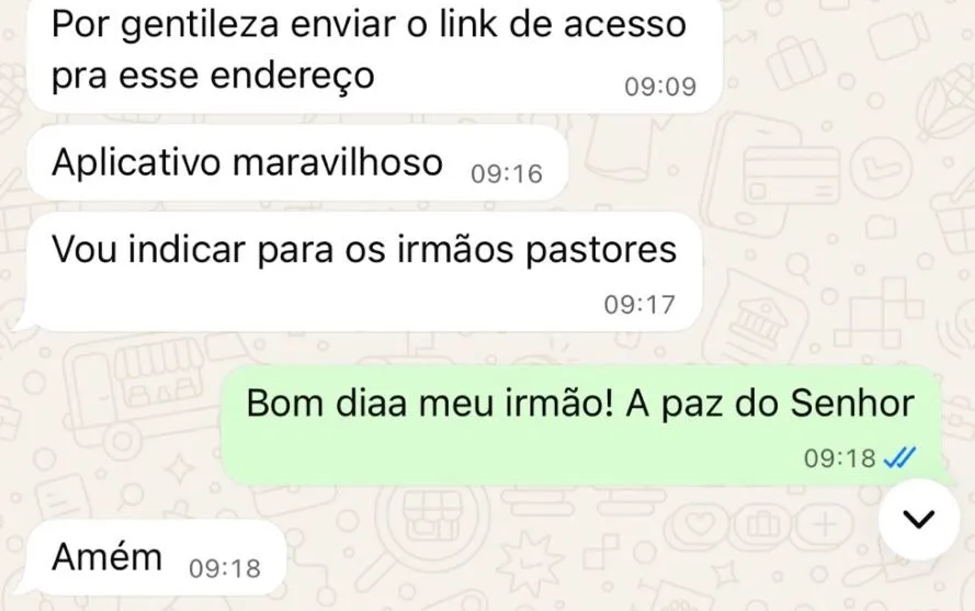 Depoimento de pastor