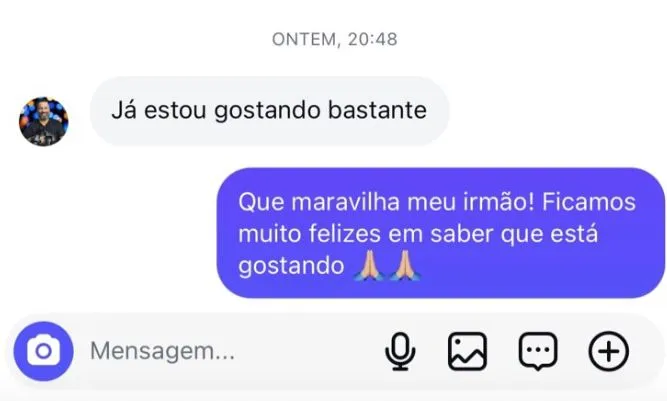 Depoimento de pastor