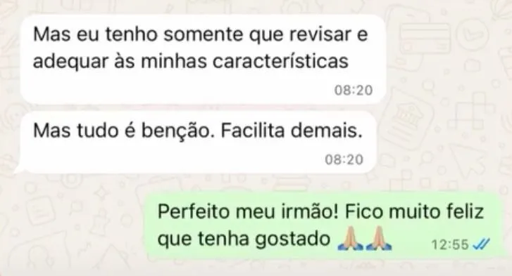 Depoimento de pastor